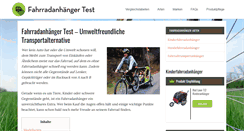 Desktop Screenshot of fahrradanhaengertests.com